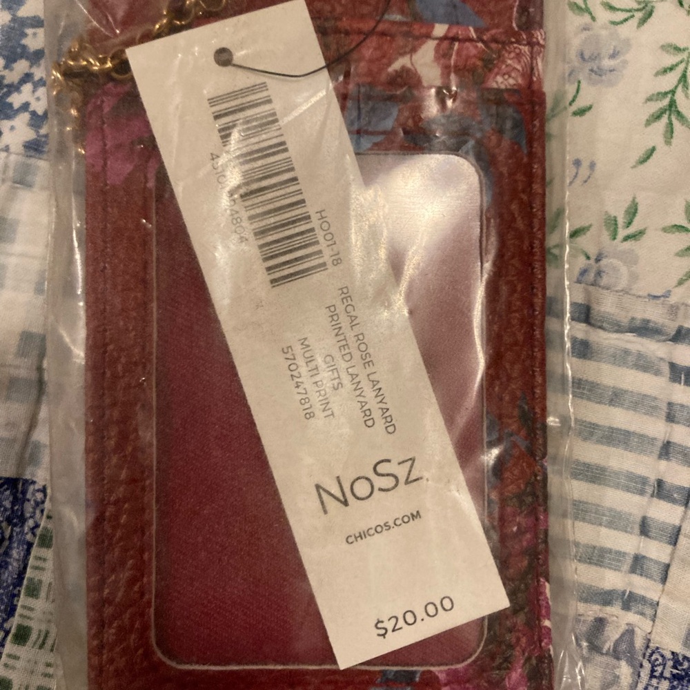 Chico's Regal Rose Lanyard